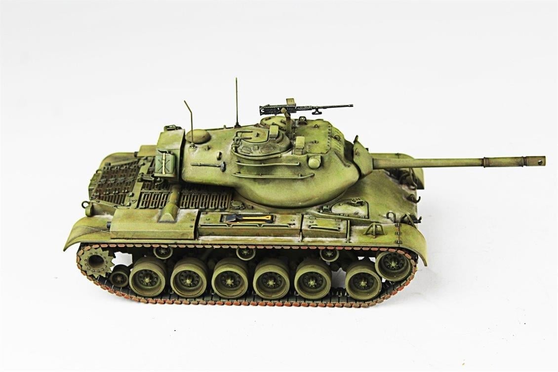 QD270 1/35 M47 Patton, Italeri, Sergilemeye Hazır Plastik Tank Modeli
