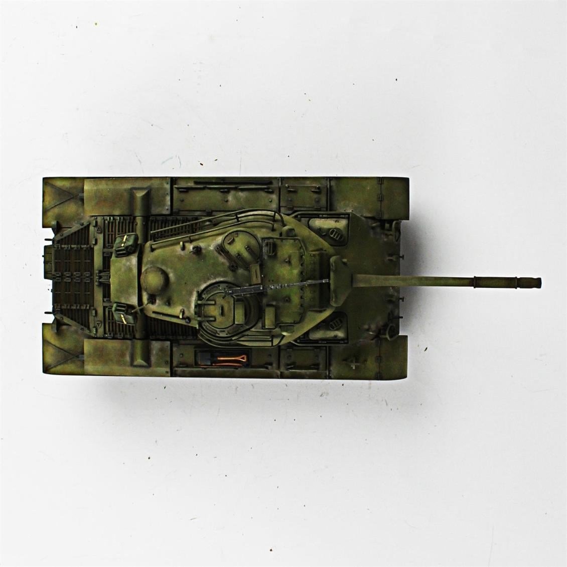 QD270 1/35 M47 Patton, Italeri, Sergilemeye Hazır Plastik Tank Modeli