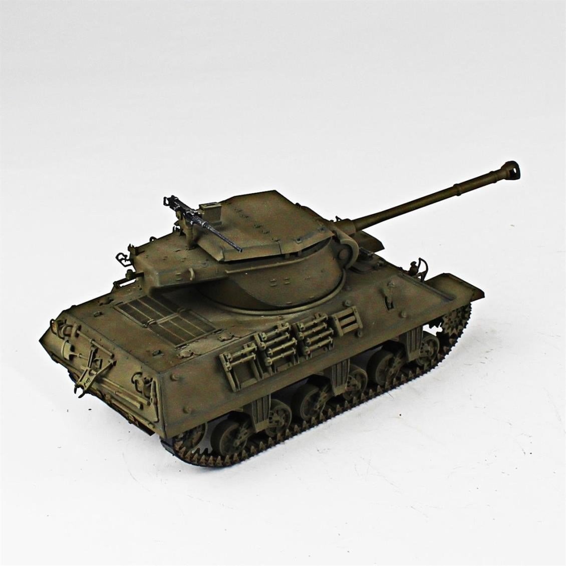 QD271 1/35 M36 Jackson, Academy, Sergilemeye Hazır Plastik Tank Modeli