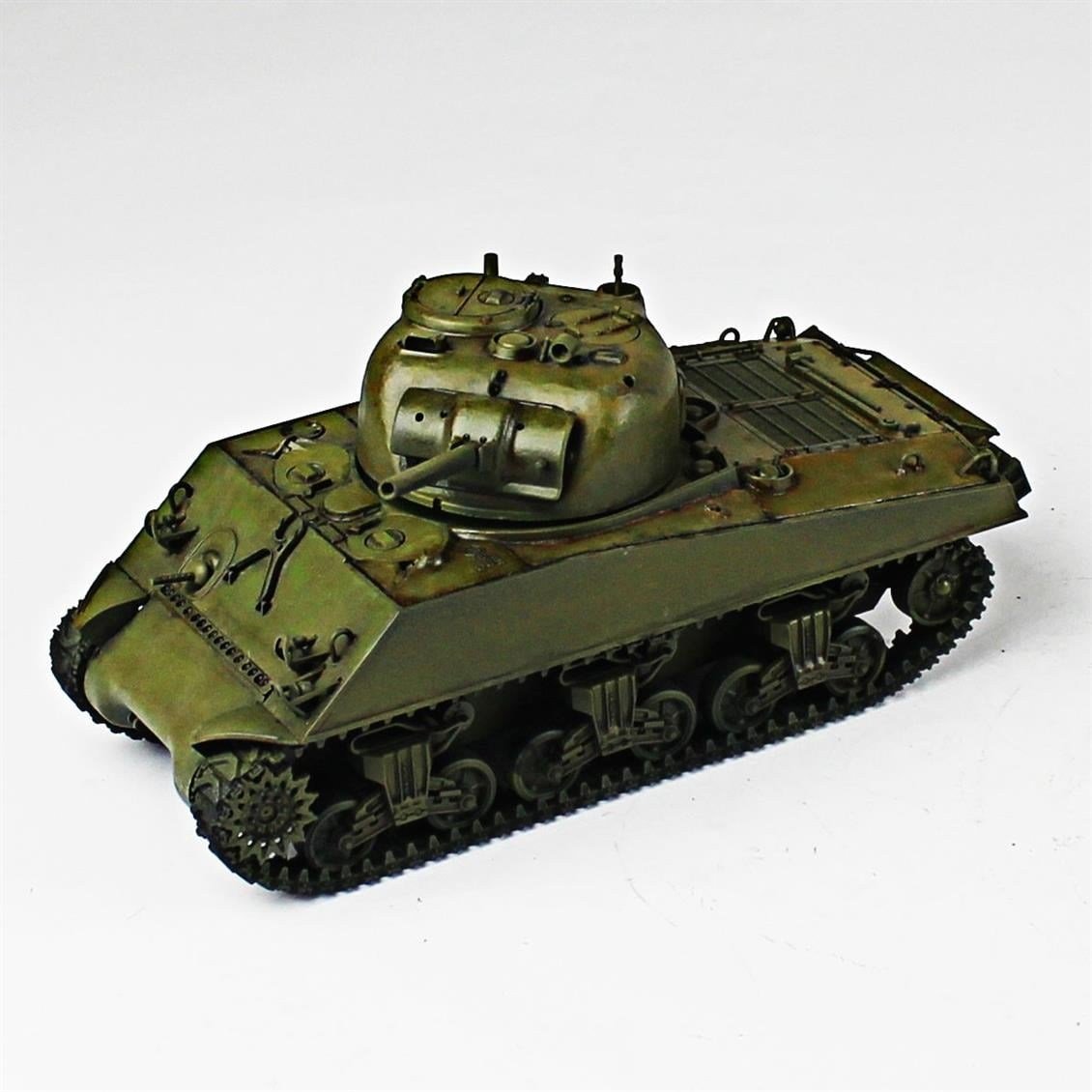 QD277 1/35 M4 Sherman, Tamiya, Sergilemeye Hazır Plastik Tank Modeli