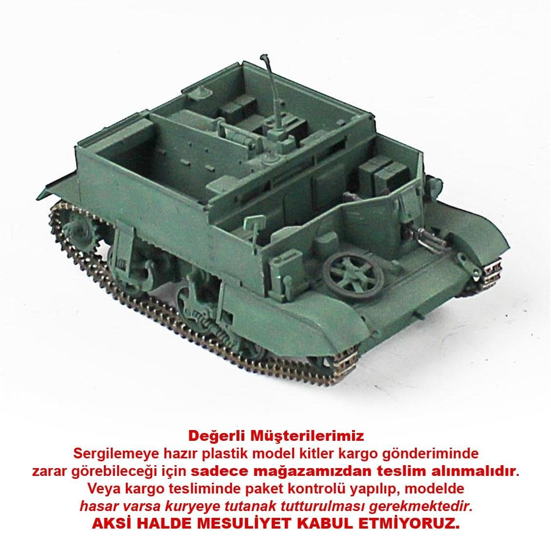 QD278 1/35 British Carrier, Tamiya, Sergilemeye Hazır Plastik Tank Modeli