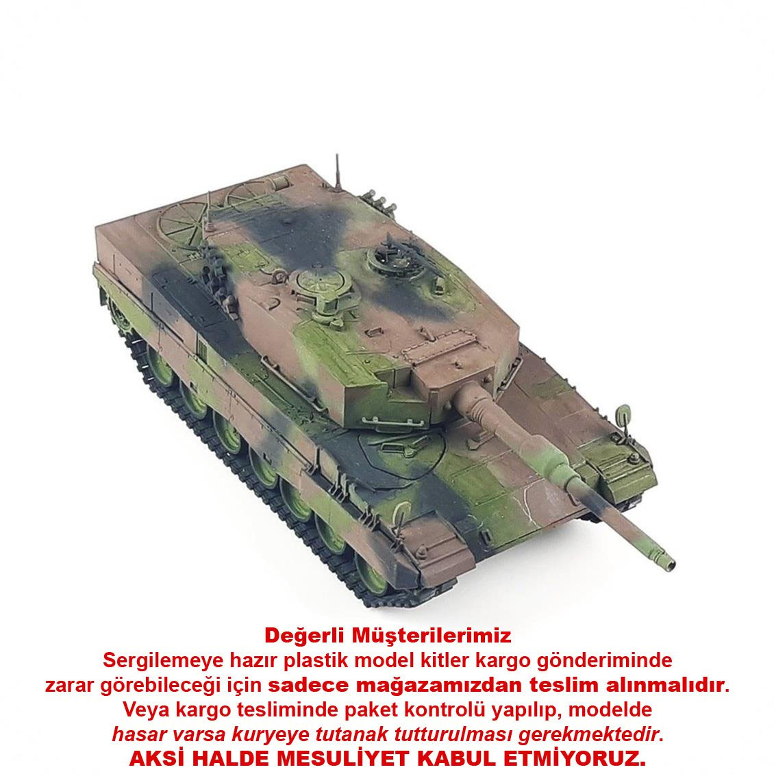 QD281 1/35 Leopard, Sergilemeye Hazır Plastik Tank Modeli