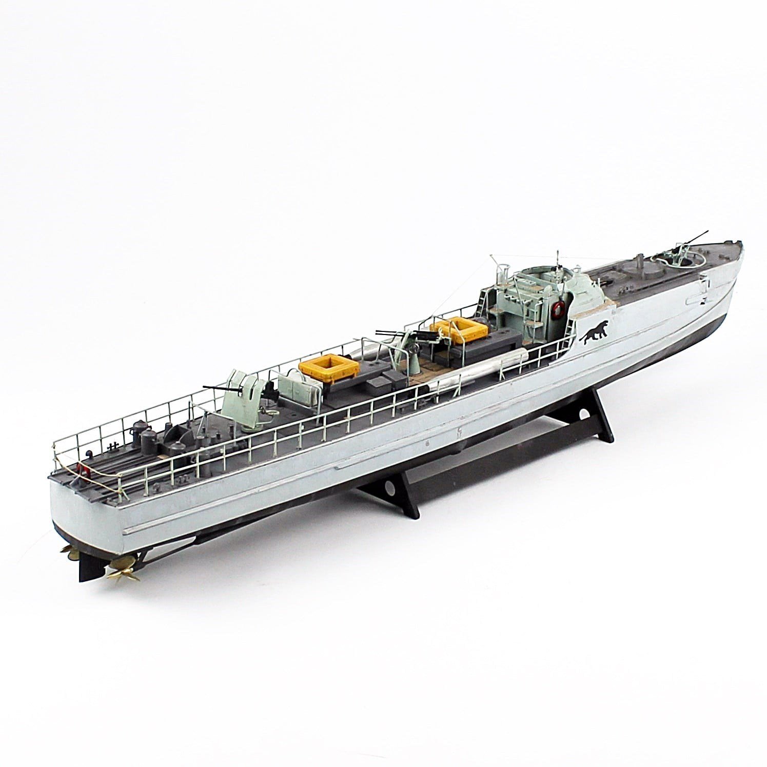 QD405 1/72 Ölçek, Alman S-100 Class Torpedo Boat, Sergilemeye Hazır, Plastik Gemi Modeli