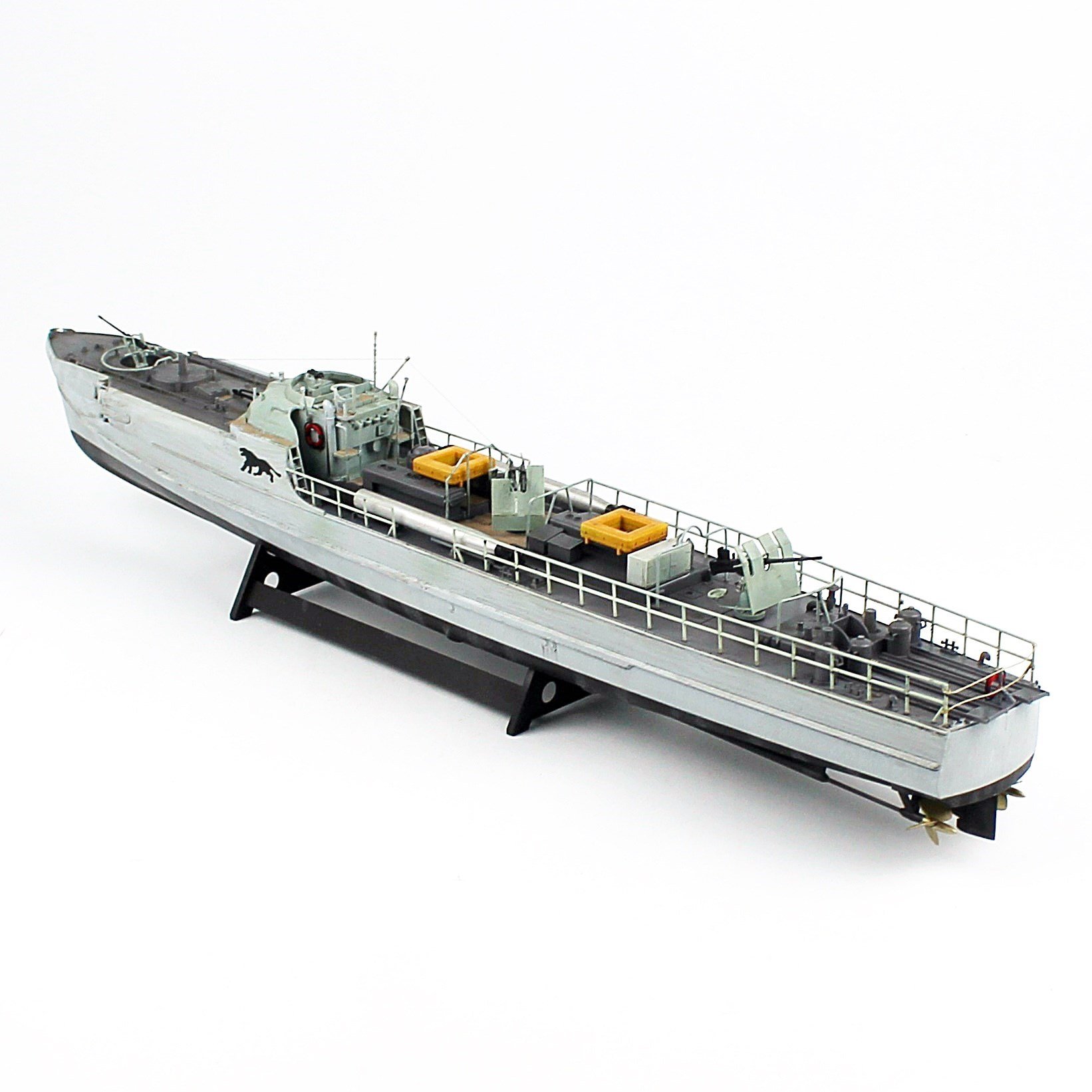 QD405 1/72 Ölçek, Alman S-100 Class Torpedo Boat, Sergilemeye Hazır, Plastik Gemi Modeli