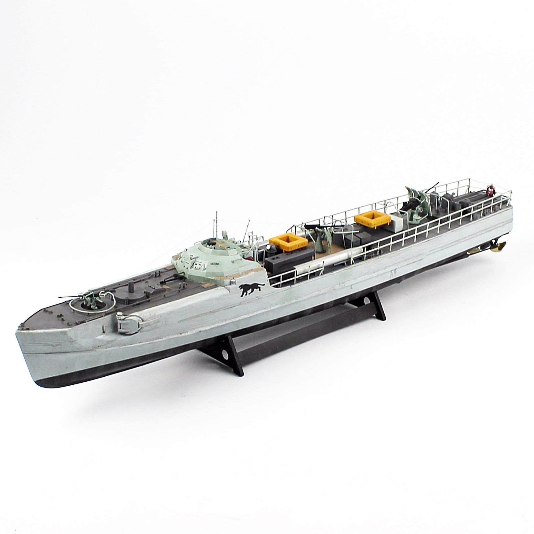 QD405 1/72 Ölçek, Alman S-100 Class Torpedo Boat, Sergilemeye Hazır, Plastik Gemi Modeli