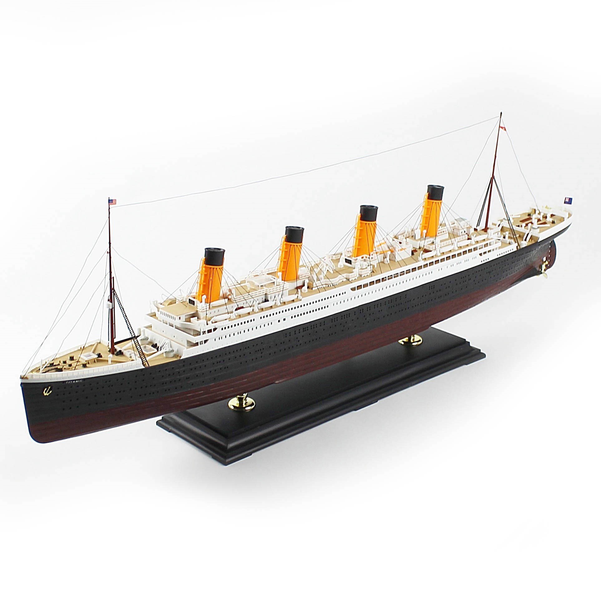 QD413 1/400 Ölçek, The White Star Liner Titanic Yolcu Gemisi, Sergilemeye Hazır, Plastik Gemi Modeli