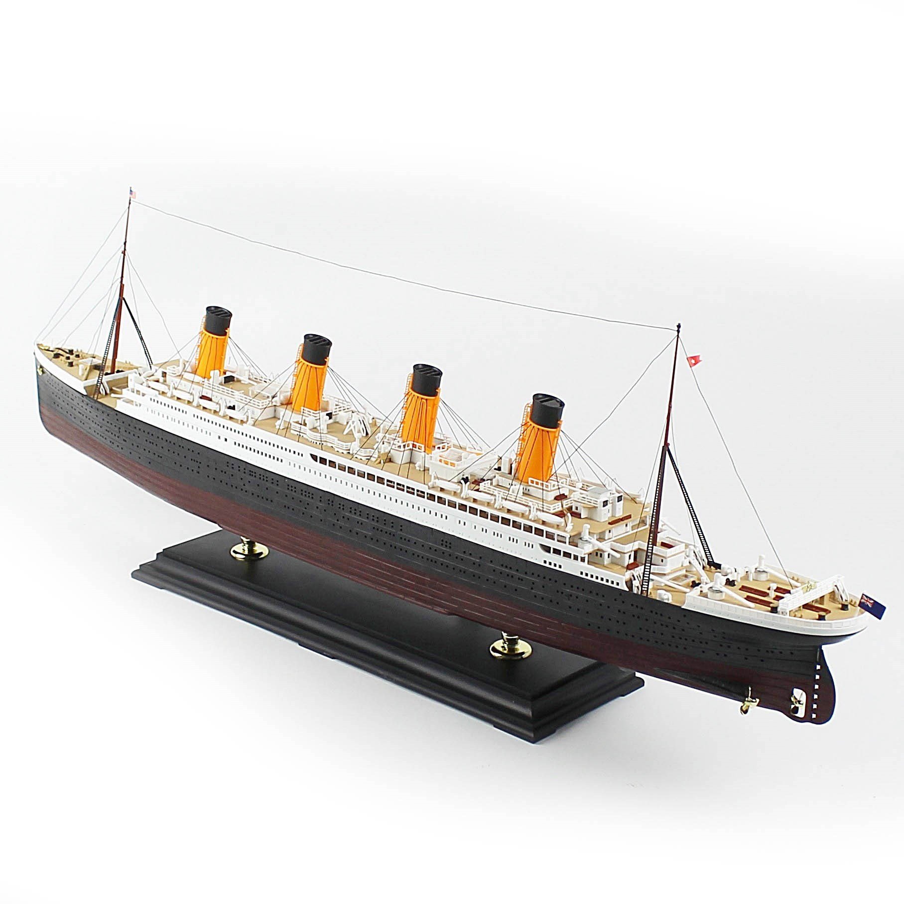 QD413 1/400 Ölçek, The White Star Liner Titanic Yolcu Gemisi, Sergilemeye Hazır, Plastik Gemi Modeli
