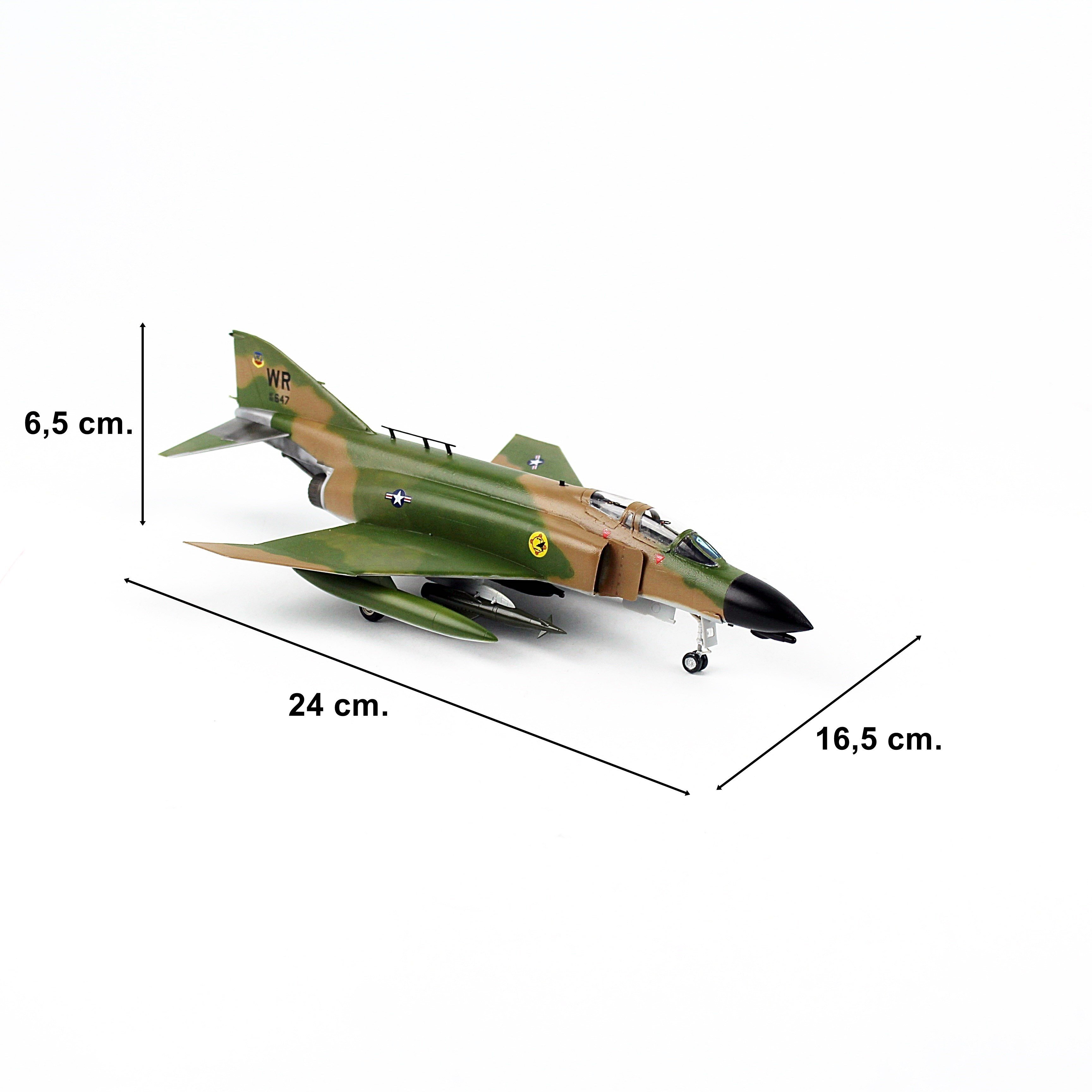 QD604 1/72 Ölçek, F-4C Early Vietnam, Sergilemeye Hazır Savaş Uçağı Modeli