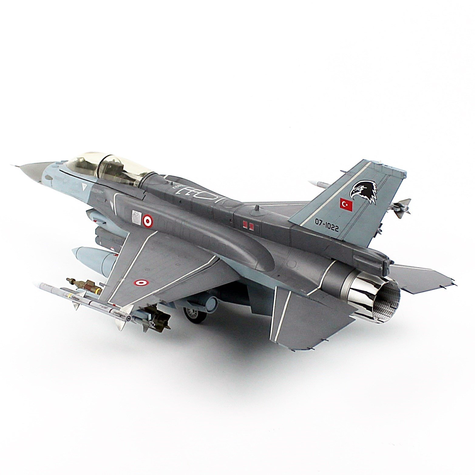 QD606 1/32 Ölçek, F-16D Savaşan Şahin, Yarasa Kartal- Bandırma, Sergilemeye Hazır Plastik Uçak Modeli