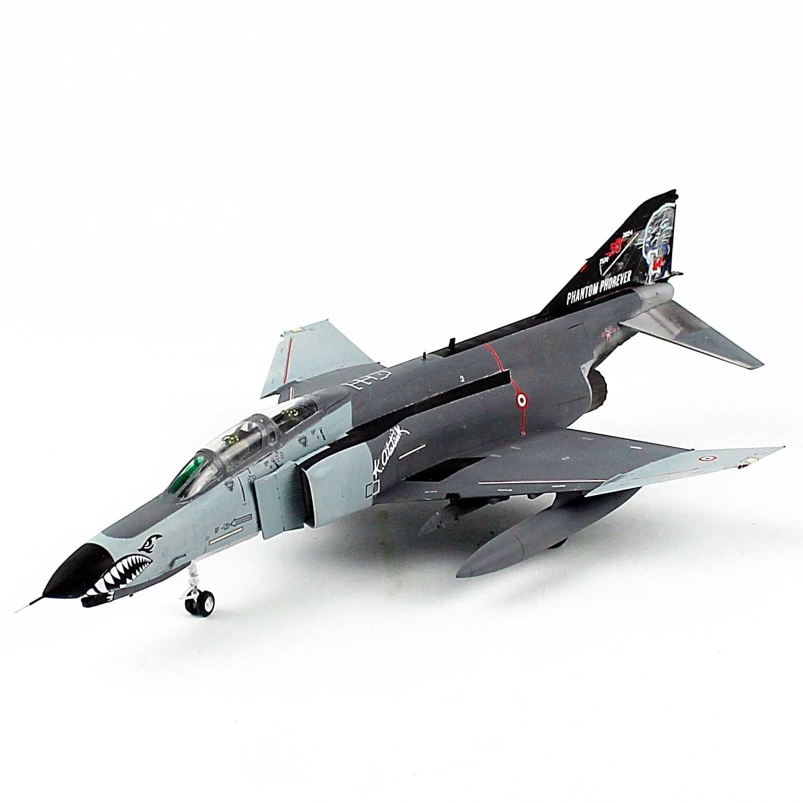 QD607 1/72 Ölçek, F-4E Phantom, 50. Yıl Decalli 2 Nolu Uçak, Sergilemeye Hazır Savaş Uçağı Modeli
