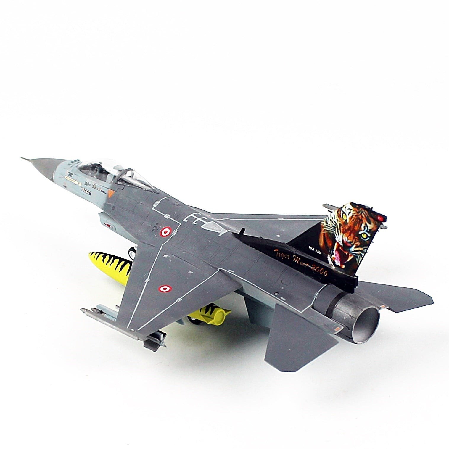 QD608 1/72 Ölçek, F-16C B-50 Savaşan Şahin, 192 Kaplan Filo, Tiger Meet 2006, Sergilemeye Hazır Model Uçak