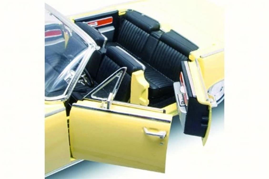 Road Signature 20088 1/18 Ölçek, 1961 Lincoln Continantal, Yellow, Sergilemeye Hazır Metal Araba Modeli