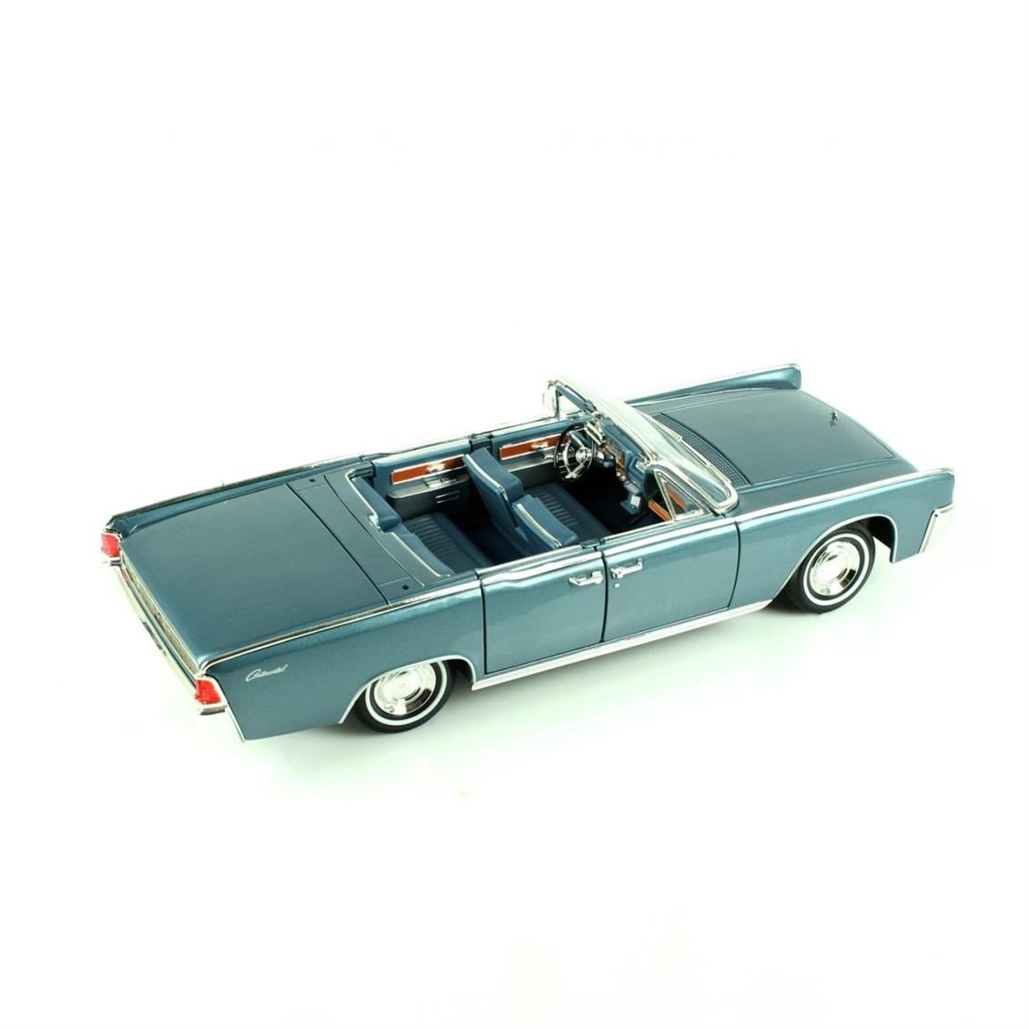 Road Signature 20088 1/18 Ölçek, 1961 Lincoln Continantal, Dark Blue, Sergilemeye Hazır Metal Araba Modeli