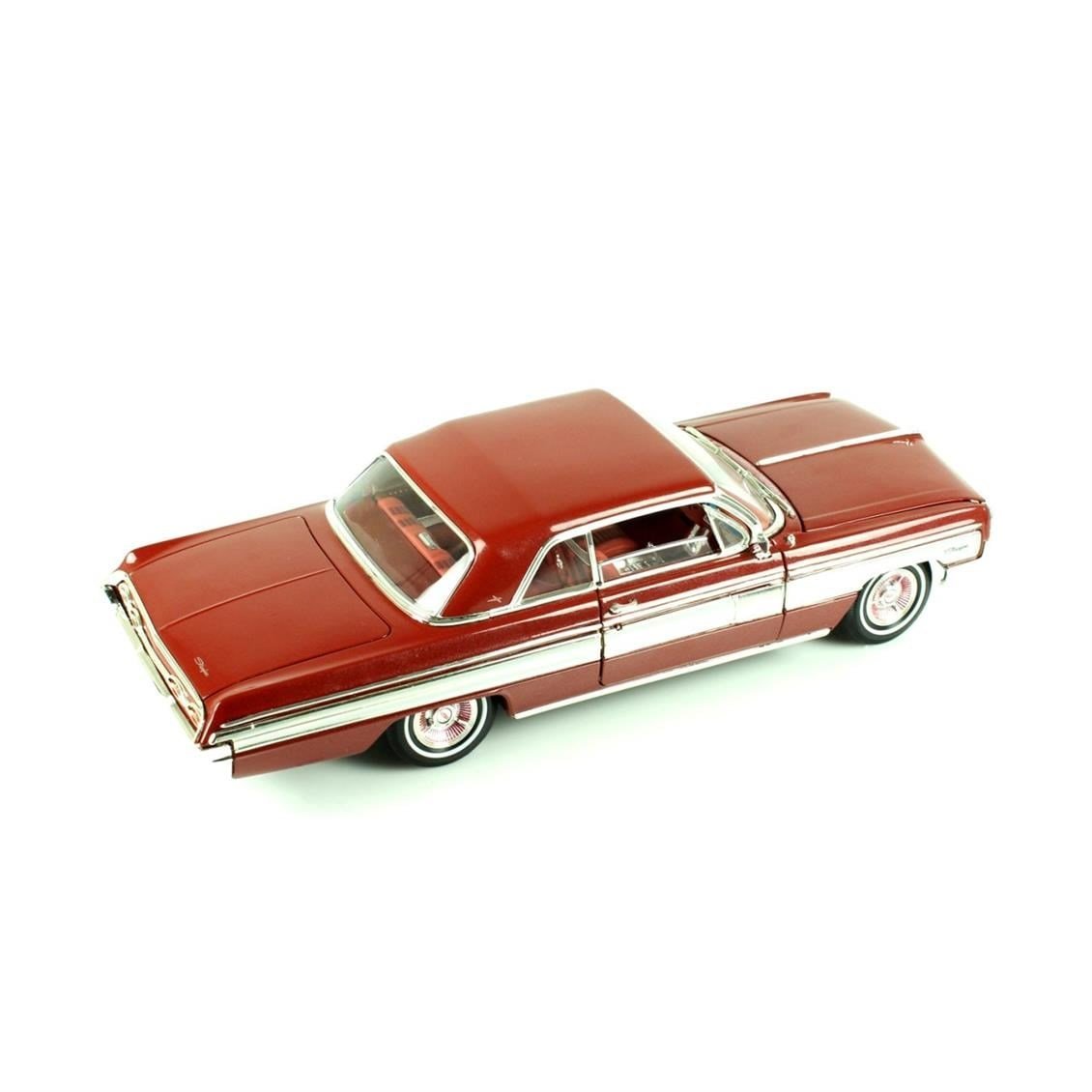 Road Signature 20208 1/18 Ölçek, 1962 Oldsmobile Starfire, Carnet, Sergilemeye Hazır Metal Araba Modeli