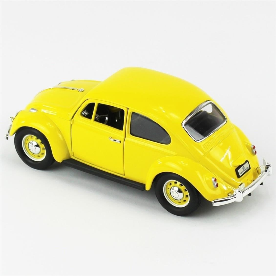 Road Signature 24202 1/24 Ölçek, 1967 Volkswagen Beetle, Yellow, Sergilemeye Hazır Metal Araba Modeli
