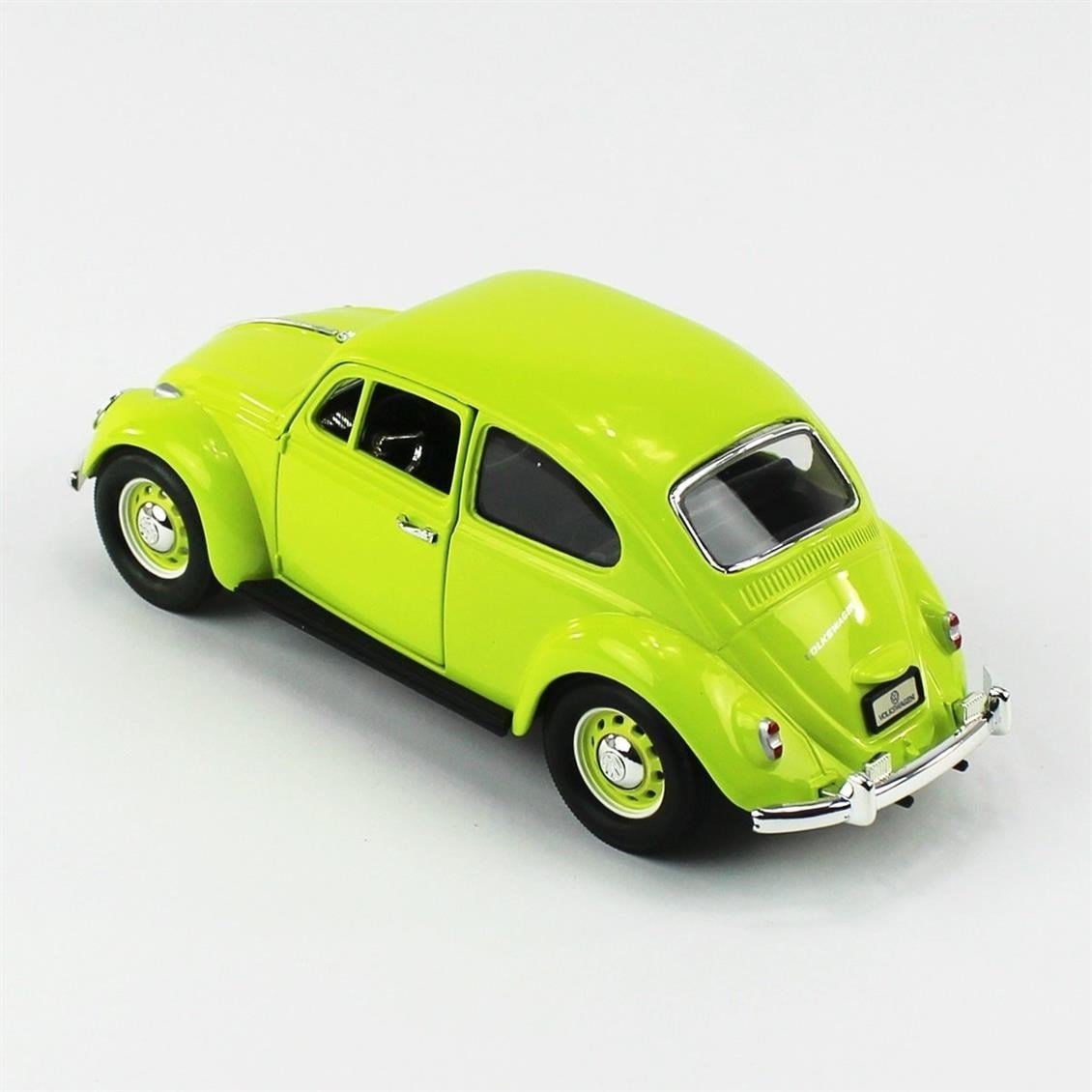 Road Signature 24202 1/24 Ölçek, 1967 Volkswagen Beetle, Green, Sergilemeye Hazır Metal Araba Modeli