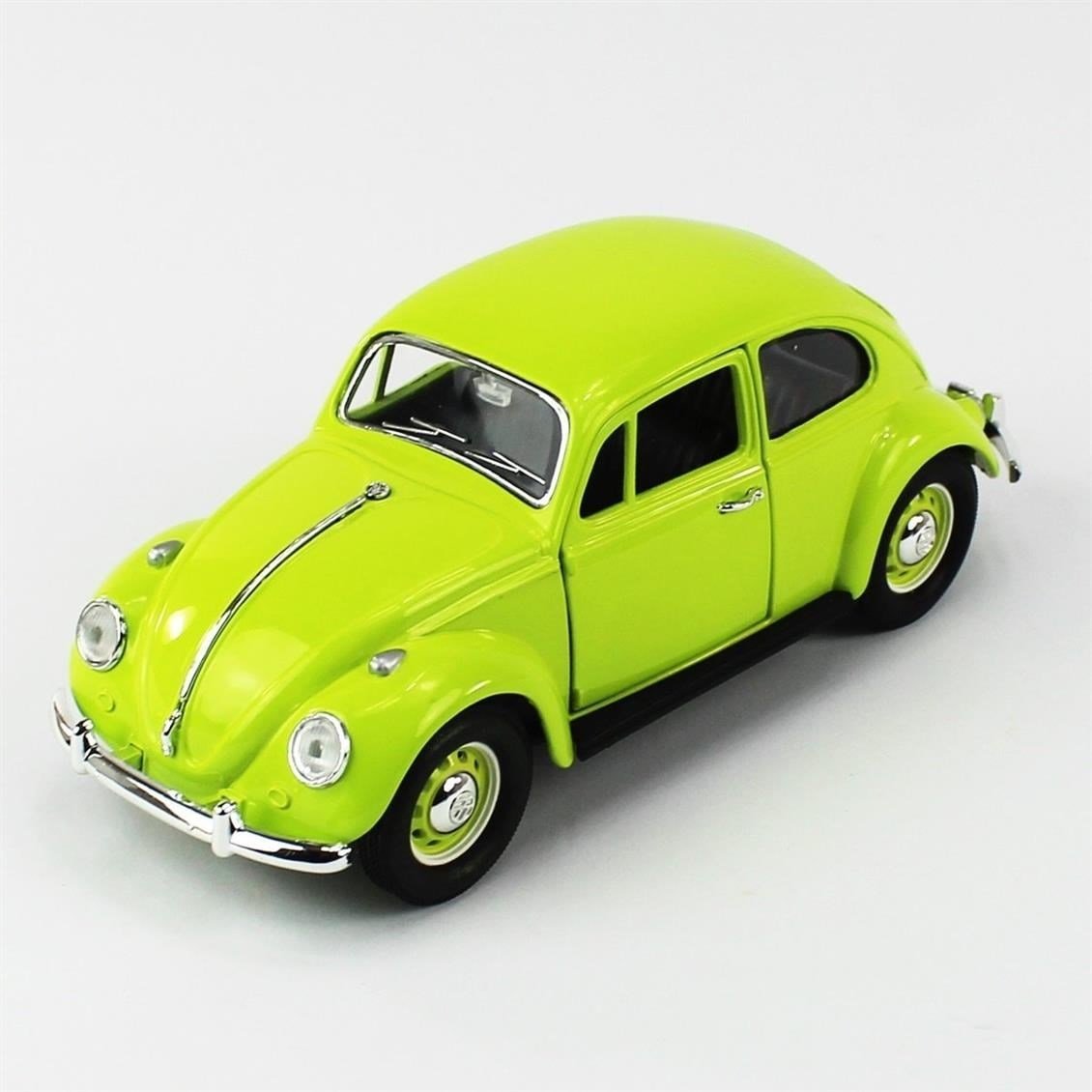 Road Signature 24202 1/24 Ölçek, 1967 Volkswagen Beetle, Green, Sergilemeye Hazır Metal Araba Modeli