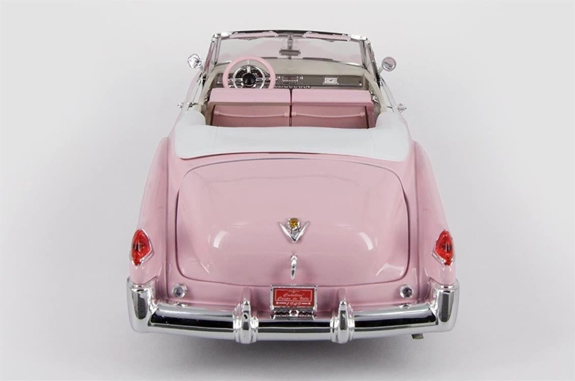 Road Signature 92308 1/18 Ölçek, 1949 Cadillac Coupe Deville Convertible, Pink, Sergilemeye Hazır Metal Araba Modeli