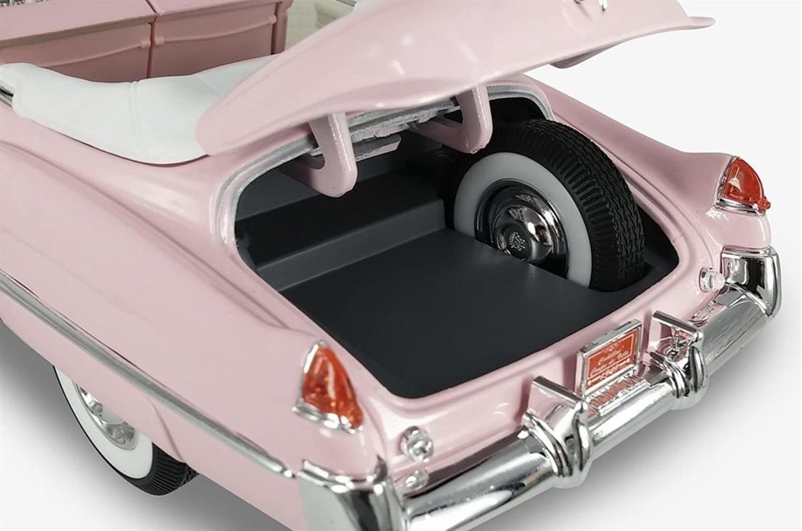 Road Signature 92308 1/18 Ölçek, 1949 Cadillac Coupe Deville Convertible, Pink, Sergilemeye Hazır Metal Araba Modeli