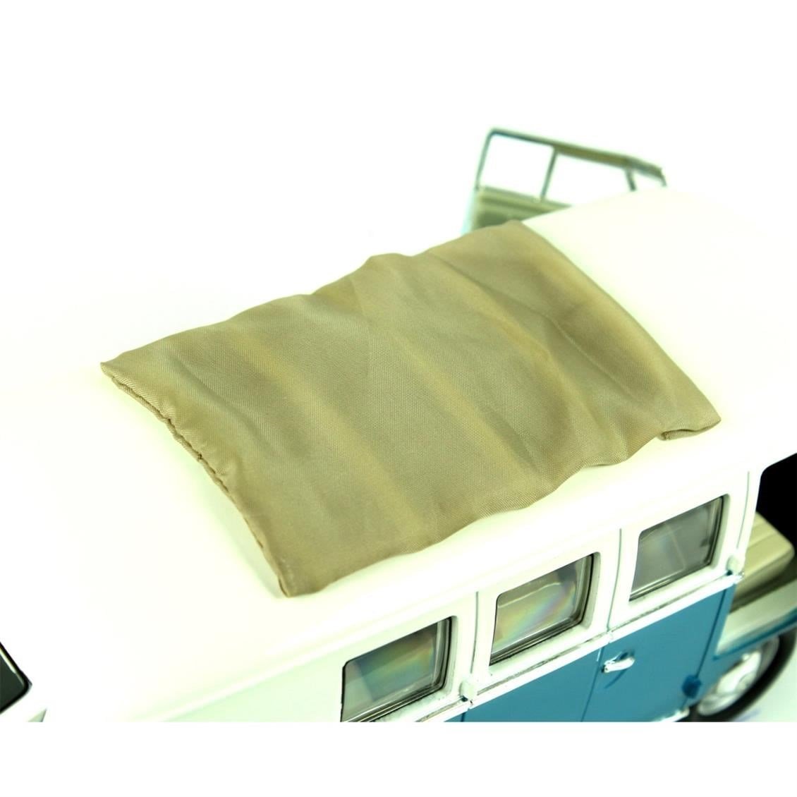 Road Signature 92327 1/18 Ölçek, 1962 Volkwagen Microbus Sunroof, Blue, Sergilemeye Hazır Metal Araba Modeli