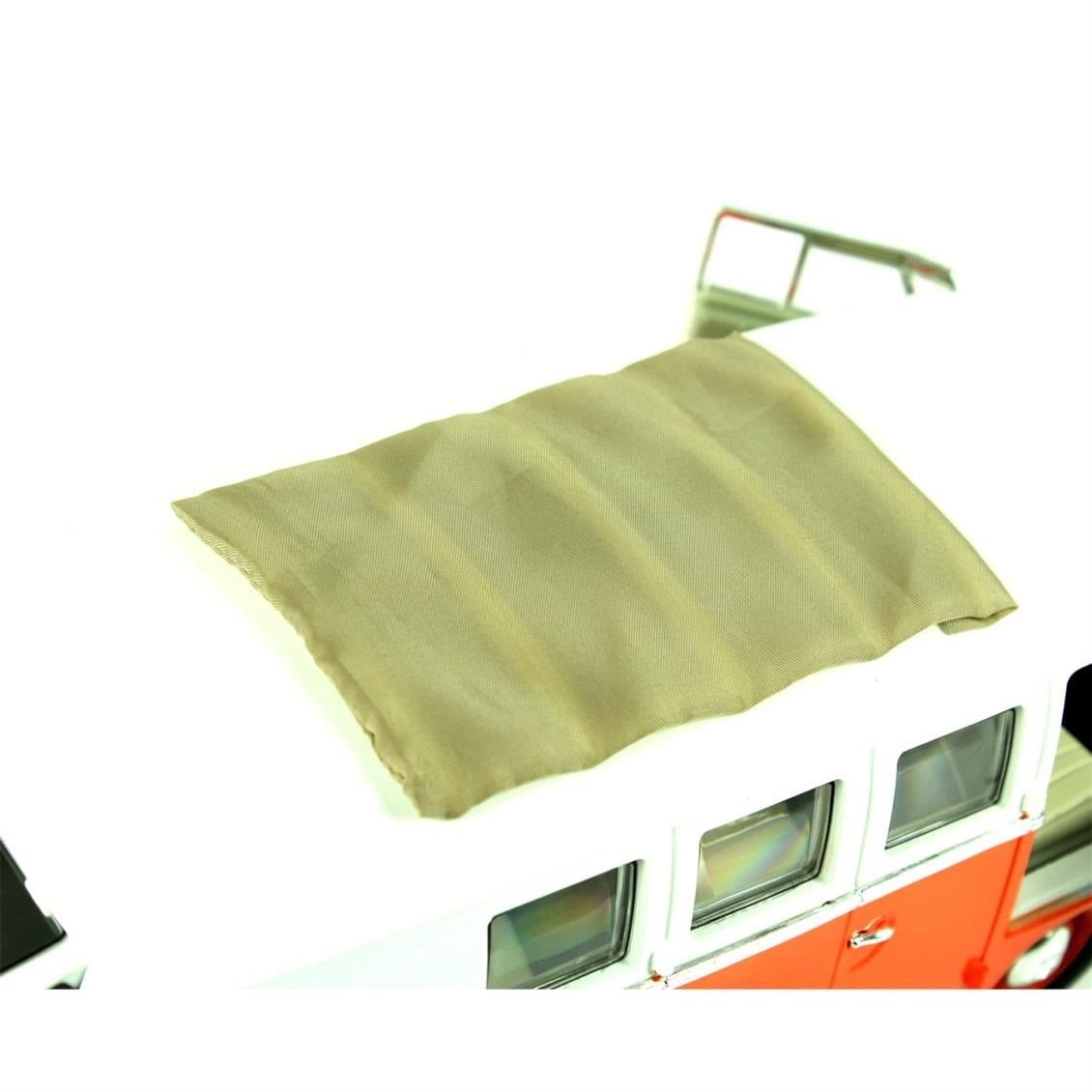Road Signature 92327 1/18 Ölçek, 1963 Volkwagen Microbus Sunroof, Orange, Sergilemeye Hazır Metal Araba Modeli