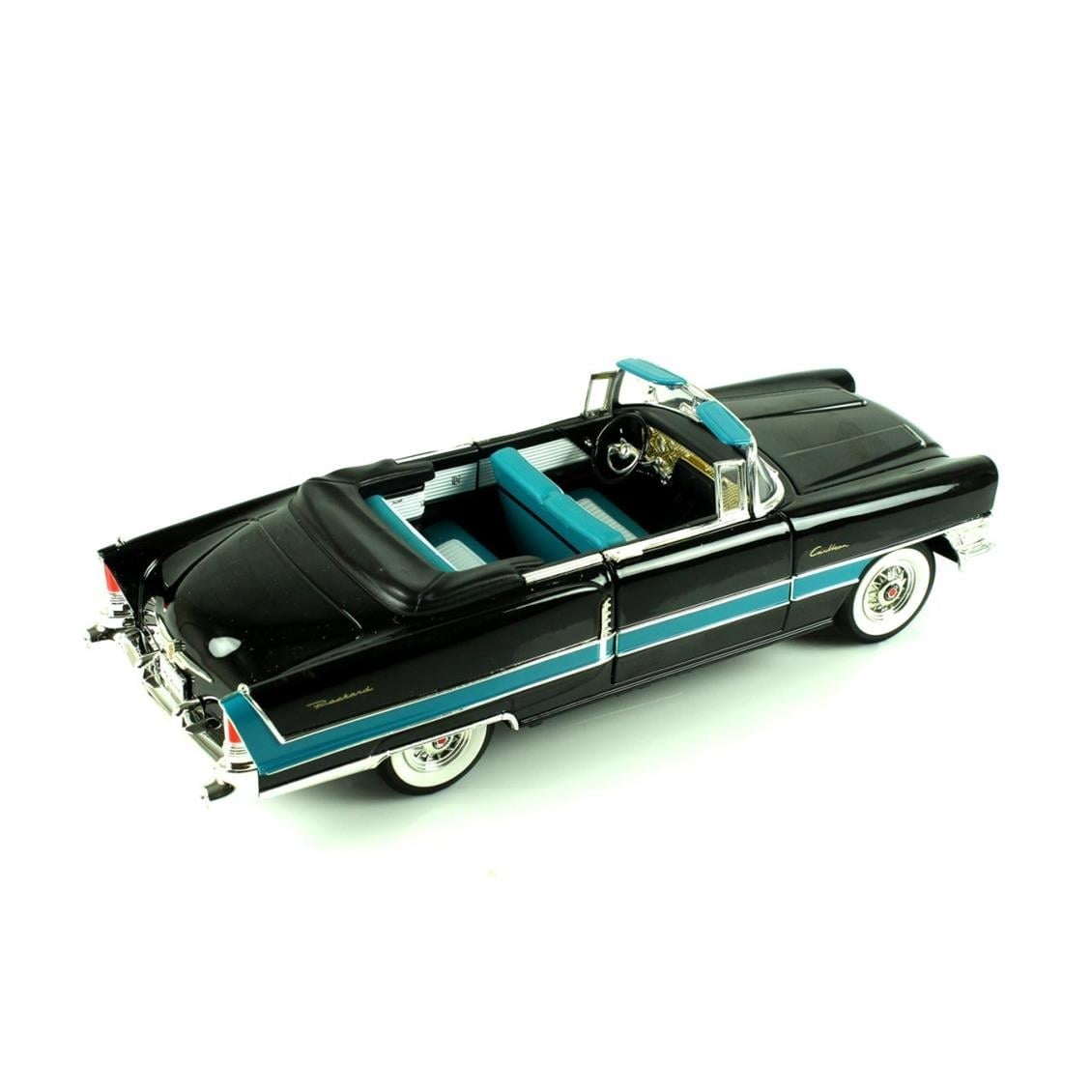 Road Signature 92618 1/18 Ölçek, 1955 Packard Caribbean Convertible, Black, Sergilemeye Hazır Metal Araba Modeli