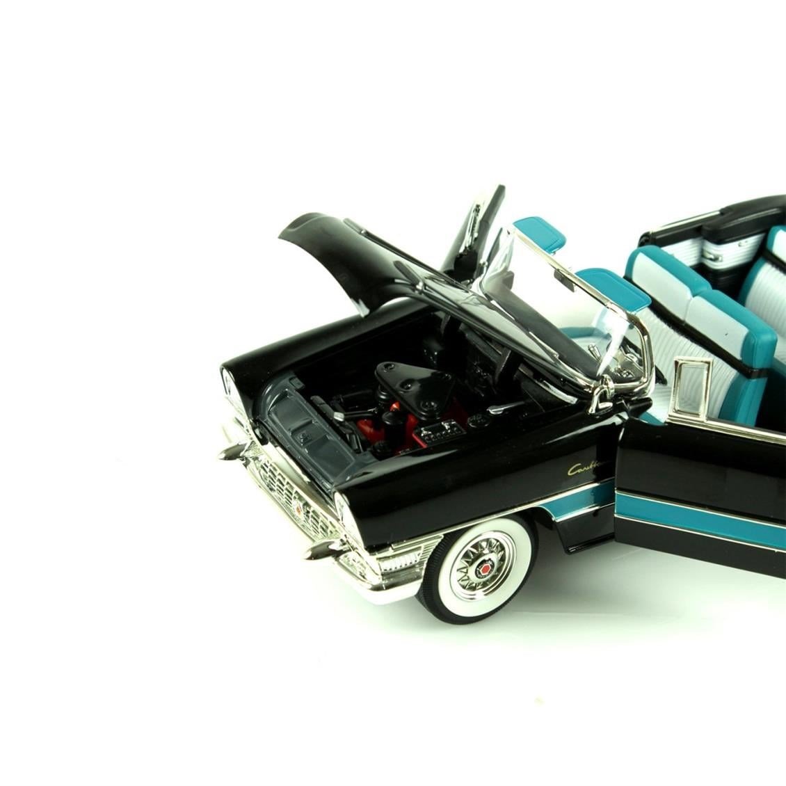 Road Signature 92618 1/18 Ölçek, 1955 Packard Caribbean Convertible, Black, Sergilemeye Hazır Metal Araba Modeli
