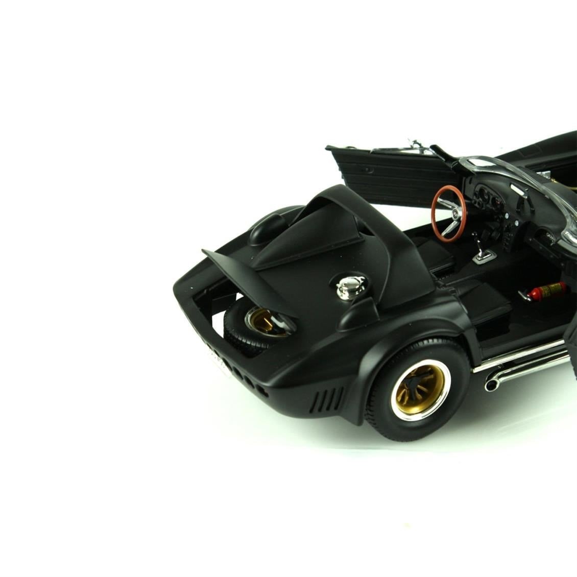 Road Signature 92697 1/18 Ölçek, 1964 Chevrolet Corvette Grand Sport, Black, Sergilemeye Hazır Metal Araba Modeli