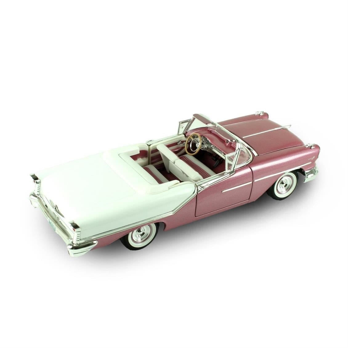 Road Signature 92758 1/18 Ölçek, 1957 Oldsmobile Super 88, Purple, Sergilemeye Hazır Metal Araba Modeli