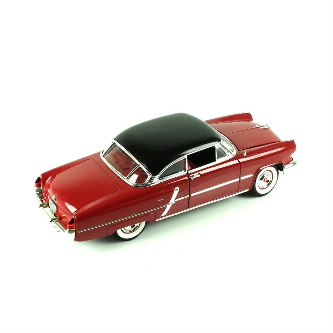 Road Signature 92808 1/18 Ölçek, 1952 Lincoln Capri, Burgundy, Sergilemeye Hazır Metal Araba Modeli