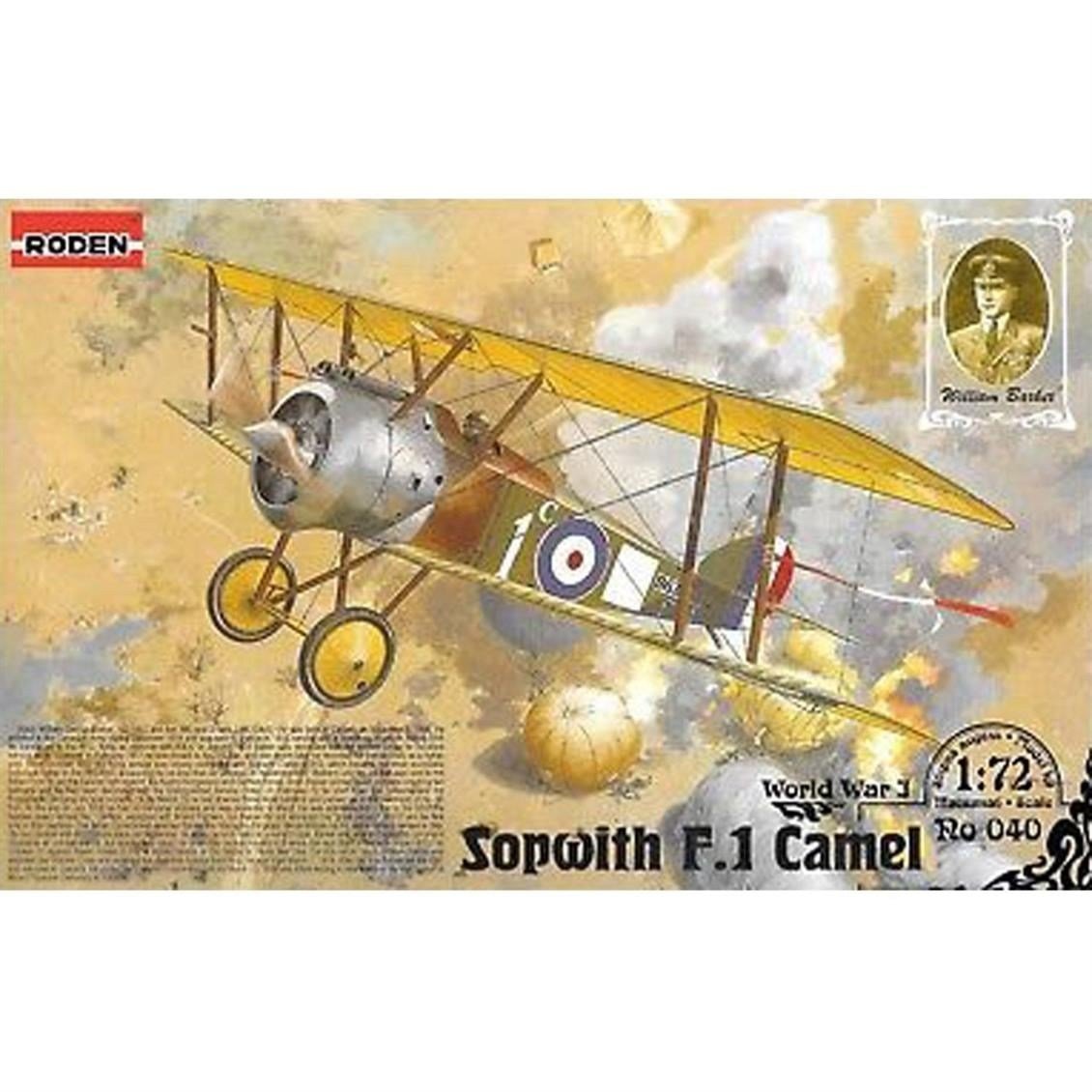Roden 040 1/72 Ölçek, Sopwith Camel F.1