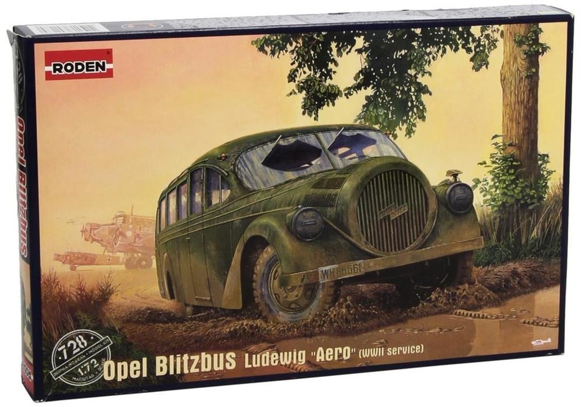 Roden 728 1/72 Ölçek, Opel Blitzbus Ludewig Aero WWII service