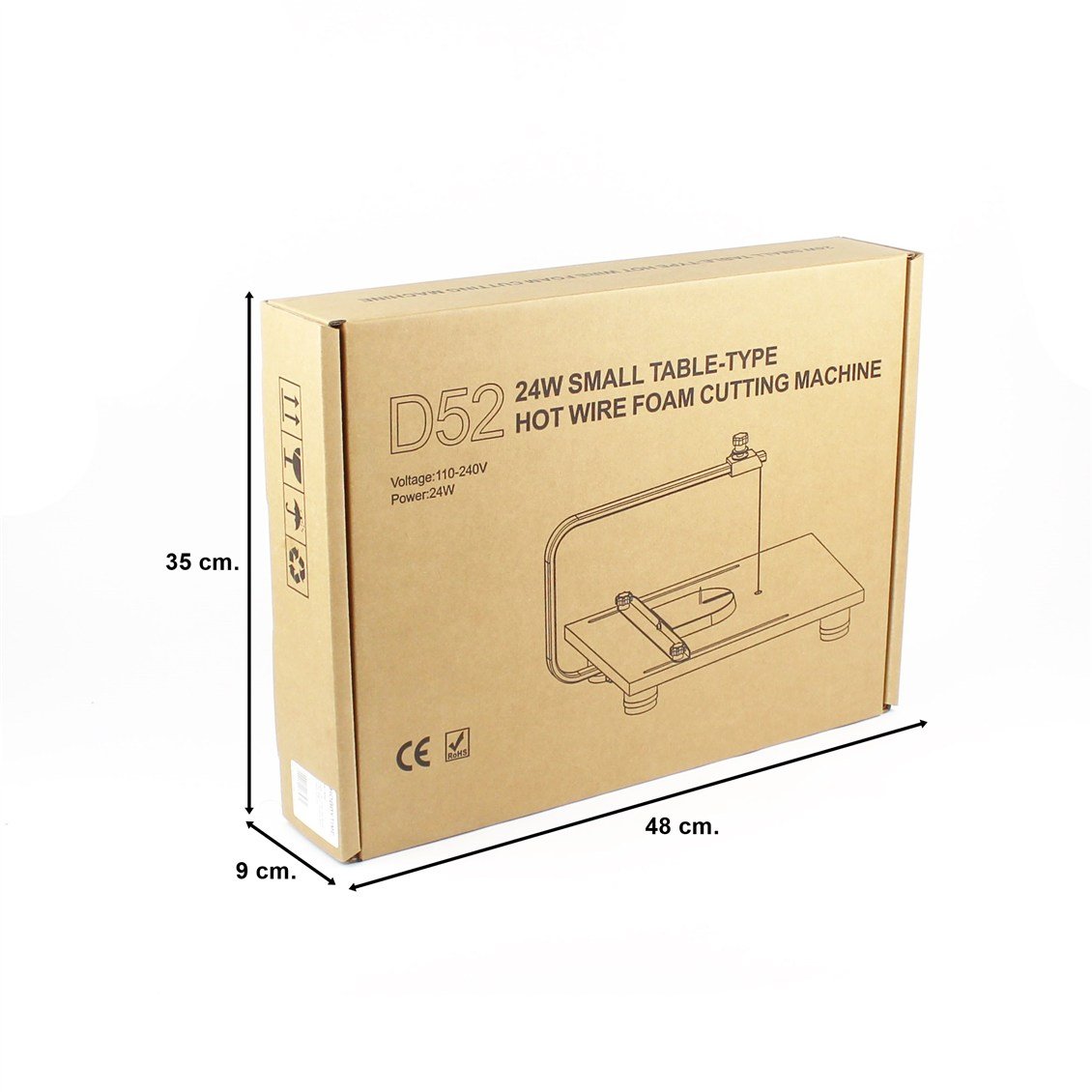 Rongter D52 Sıcak Telli Strafor Kesme Tezgahı, Sıcaklık Ayarlı, 24 Watt/ 220 Volt