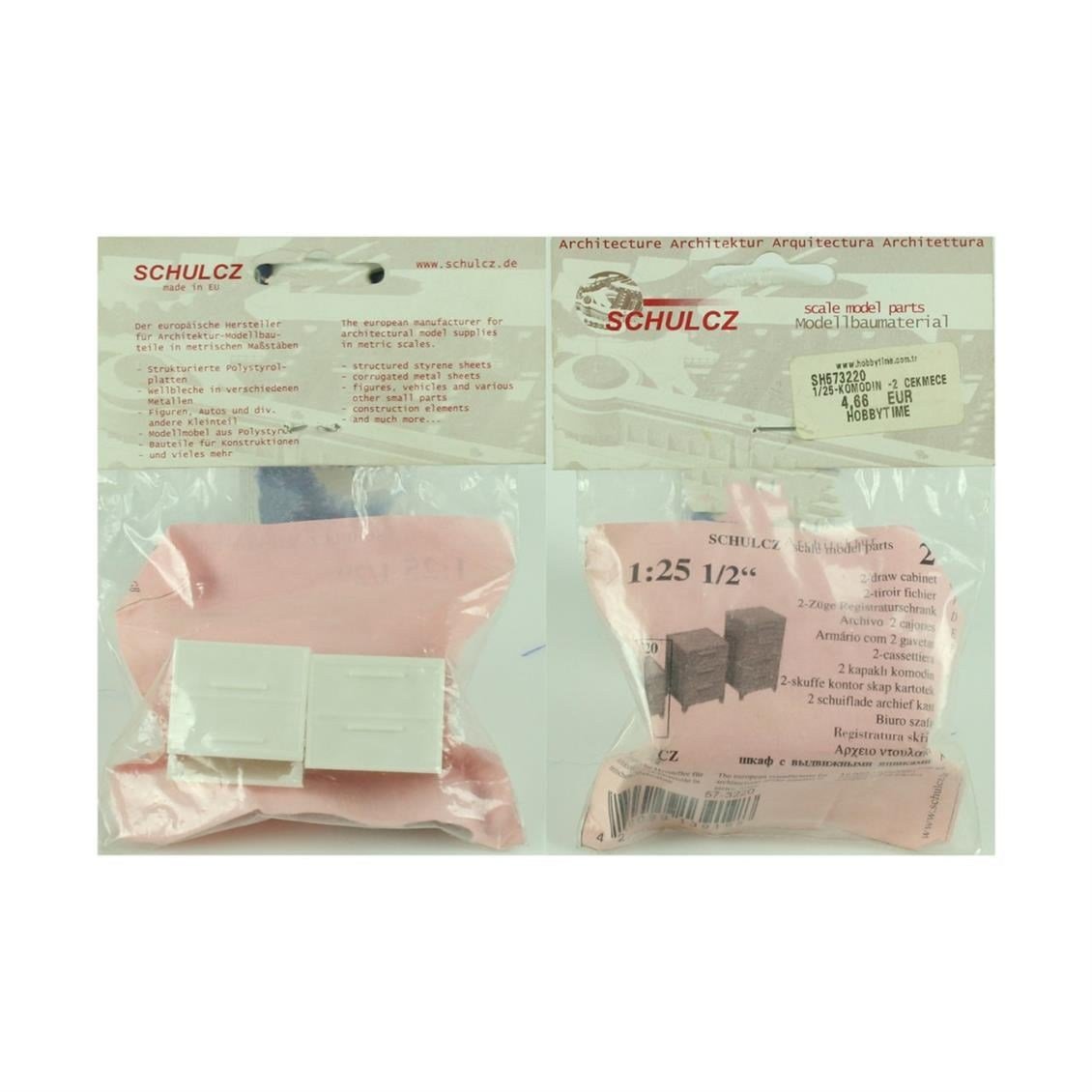 Schulcz 1/25 Ölçek, Bürolar İçin Dolaplar-Beyaz-.