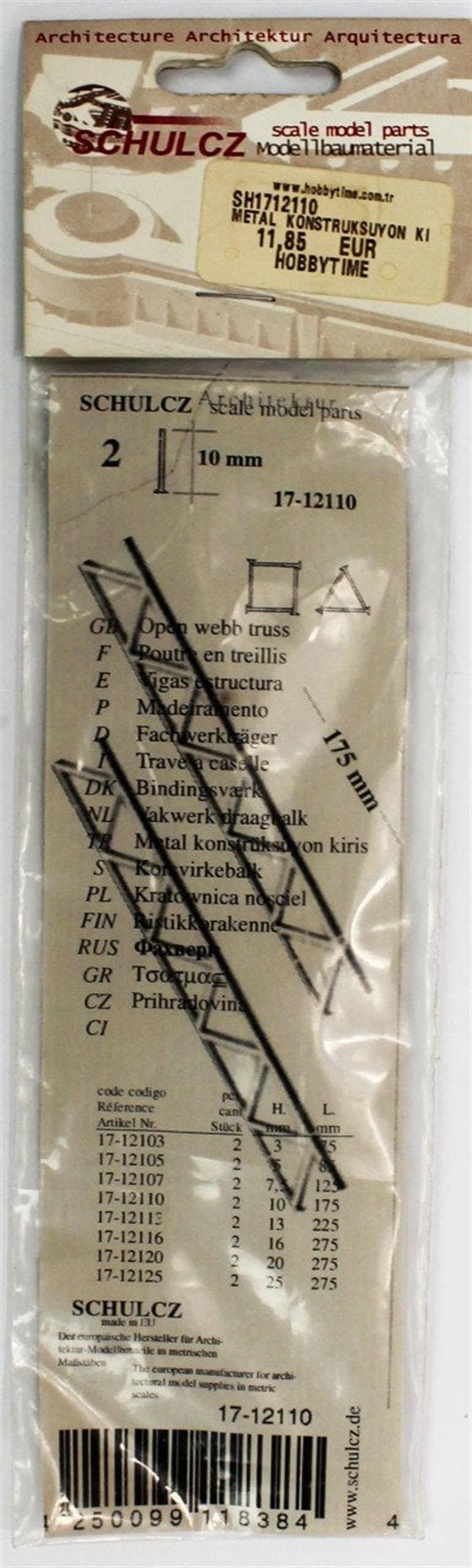 Schulcz 1712110 Metal Konstrüksüyon Kiriş -Beyaz -10,0X175