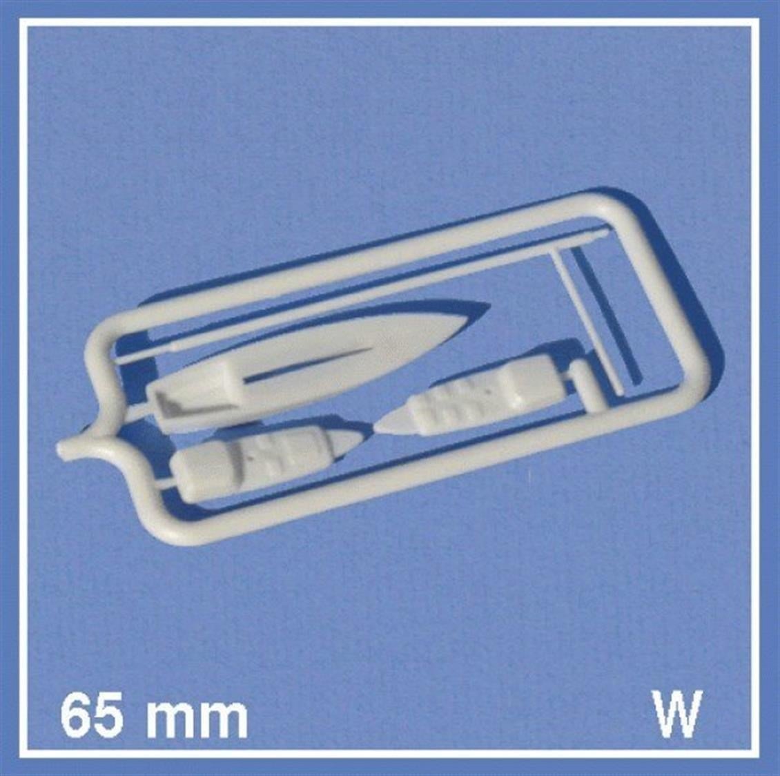 Schulcz 40651 1/100 Ölçek, Yelkenlı Tekne-Güvertelı-Beyaz-65 Mm.