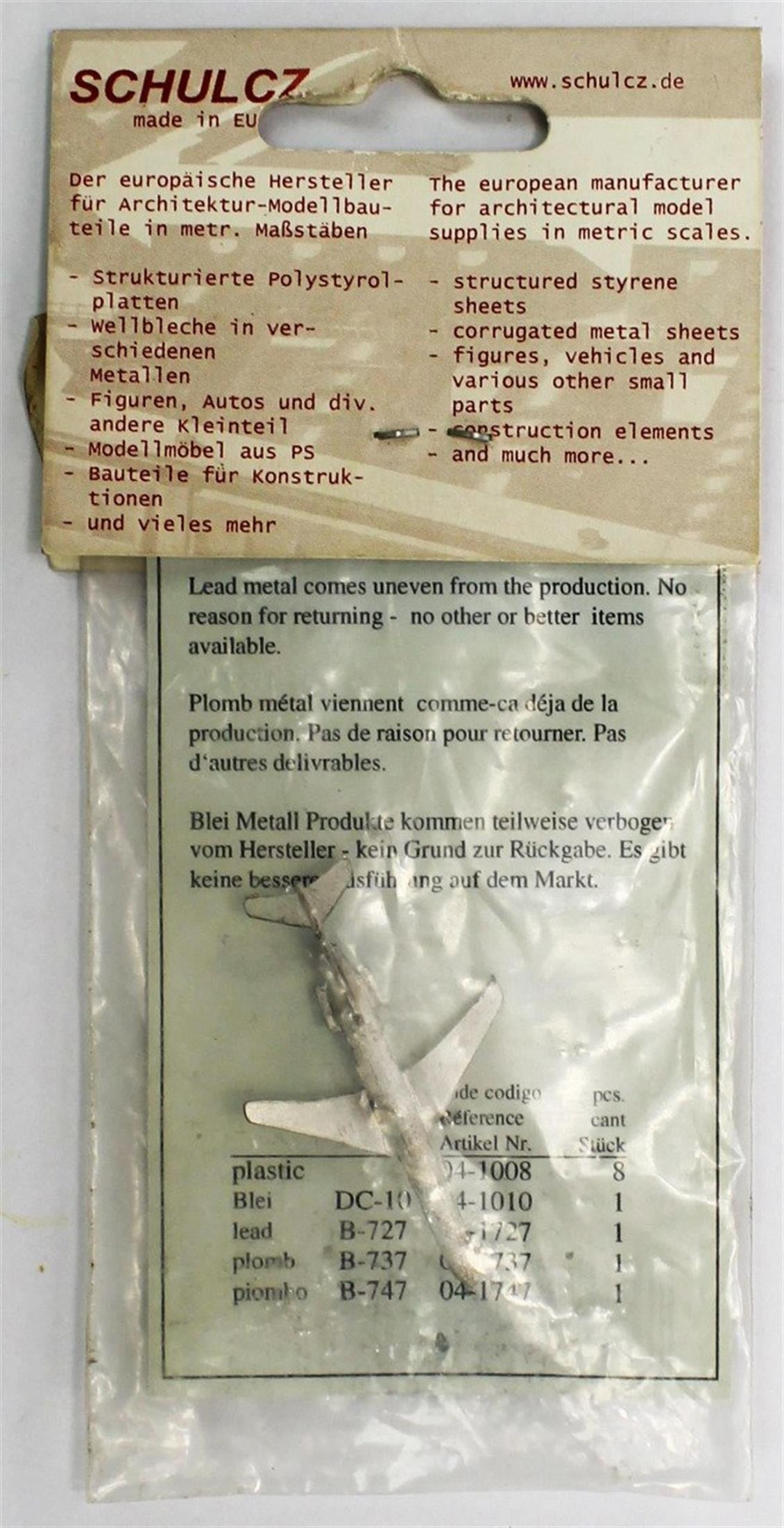 Schulcz 41727 1/1000 Ölçek, 0 Ölçek-Uçak- Boeing 707 -Kurşun Döküm