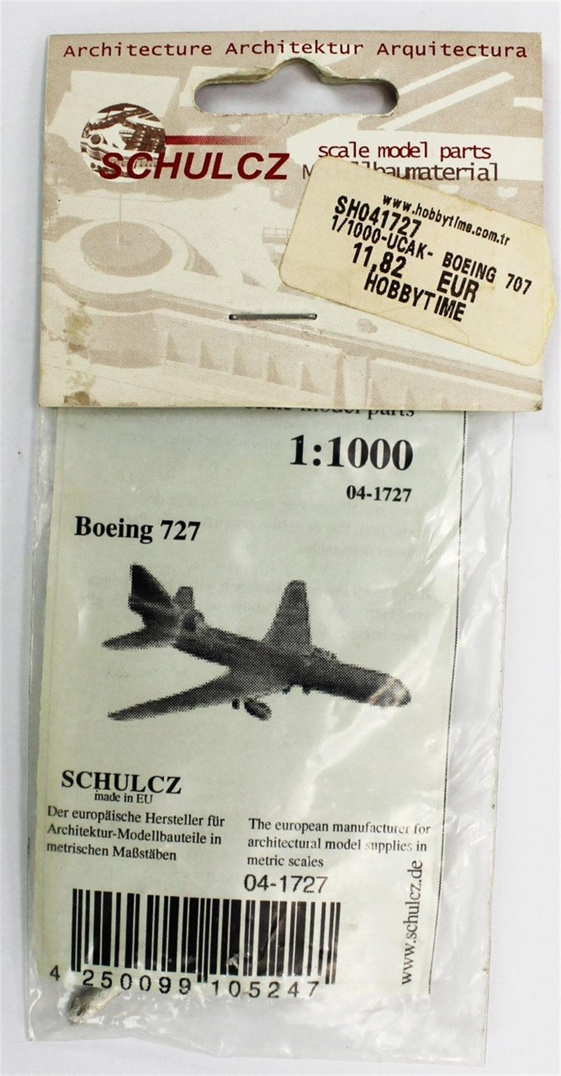 Schulcz 41727 1/1000 Ölçek, 0 Ölçek-Uçak- Boeing 707 -Kurşun Döküm