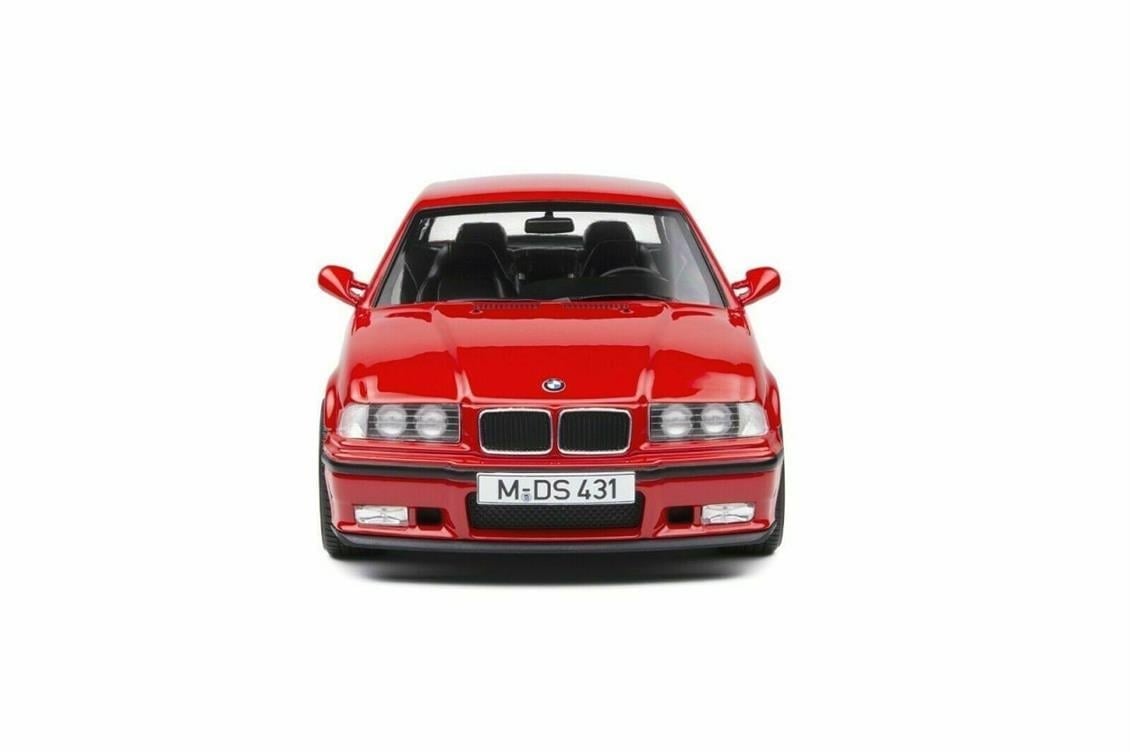 Solido 1803904 1/18 Ölçek, 1994 Bmw M3 (E36) Coupe, Kırmızı, Sergilemeye Hazır Metal Araba Modeli