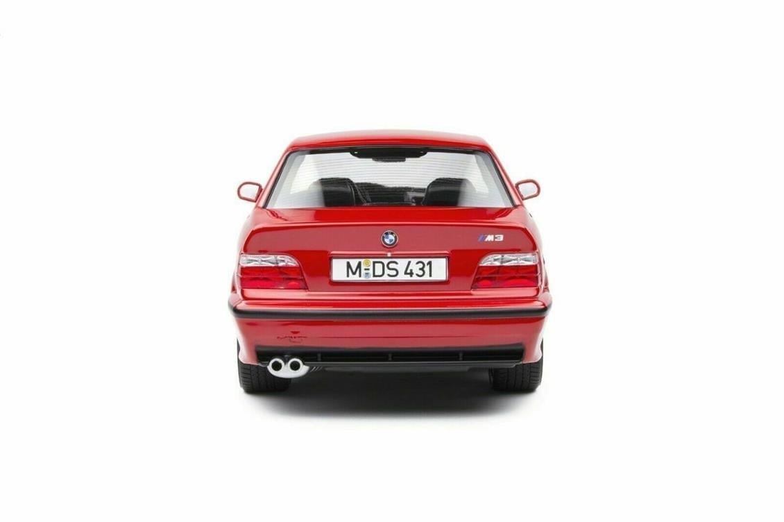 Solido 1803904 1/18 Ölçek, 1994 Bmw M3 (E36) Coupe, Kırmızı, Sergilemeye Hazır Metal Araba Modeli