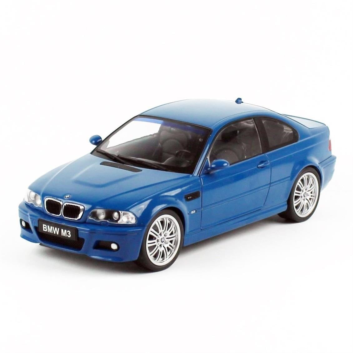 Solido 1806502 1/18 Ölçek, 2000 Bmw M3 (E46), Mavi, Sergilemeye Hazır Metal Araba Modeli