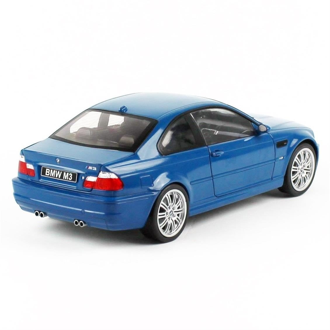 Solido 1806502 1/18 Ölçek, 2000 Bmw M3 (E46), Mavi, Sergilemeye Hazır Metal Araba Modeli