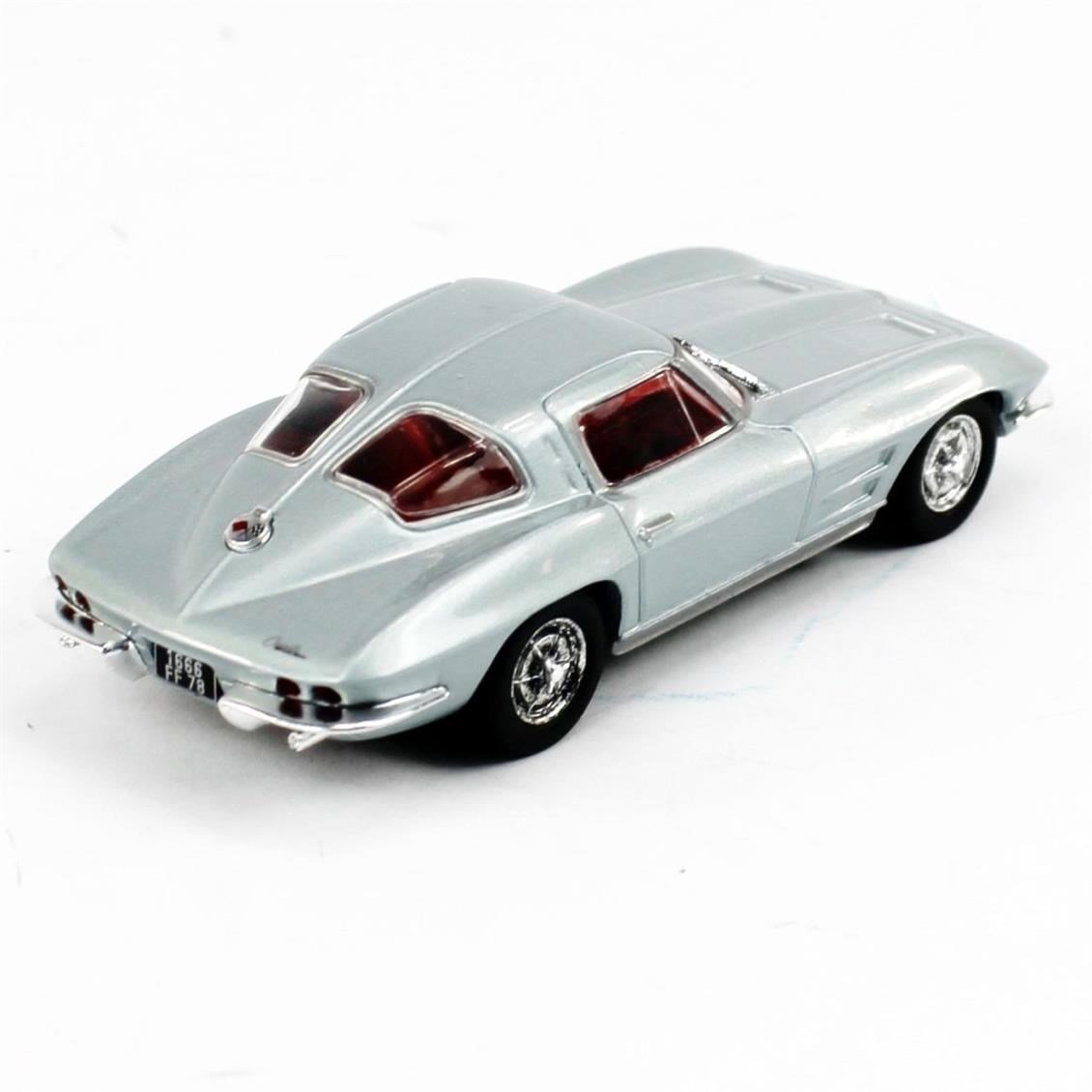Solido 4400800 1/43 Ölçek, Chevrolet Corvette Stingray, Gri, Sergilemeye Hazır Metal Araba Modeli
