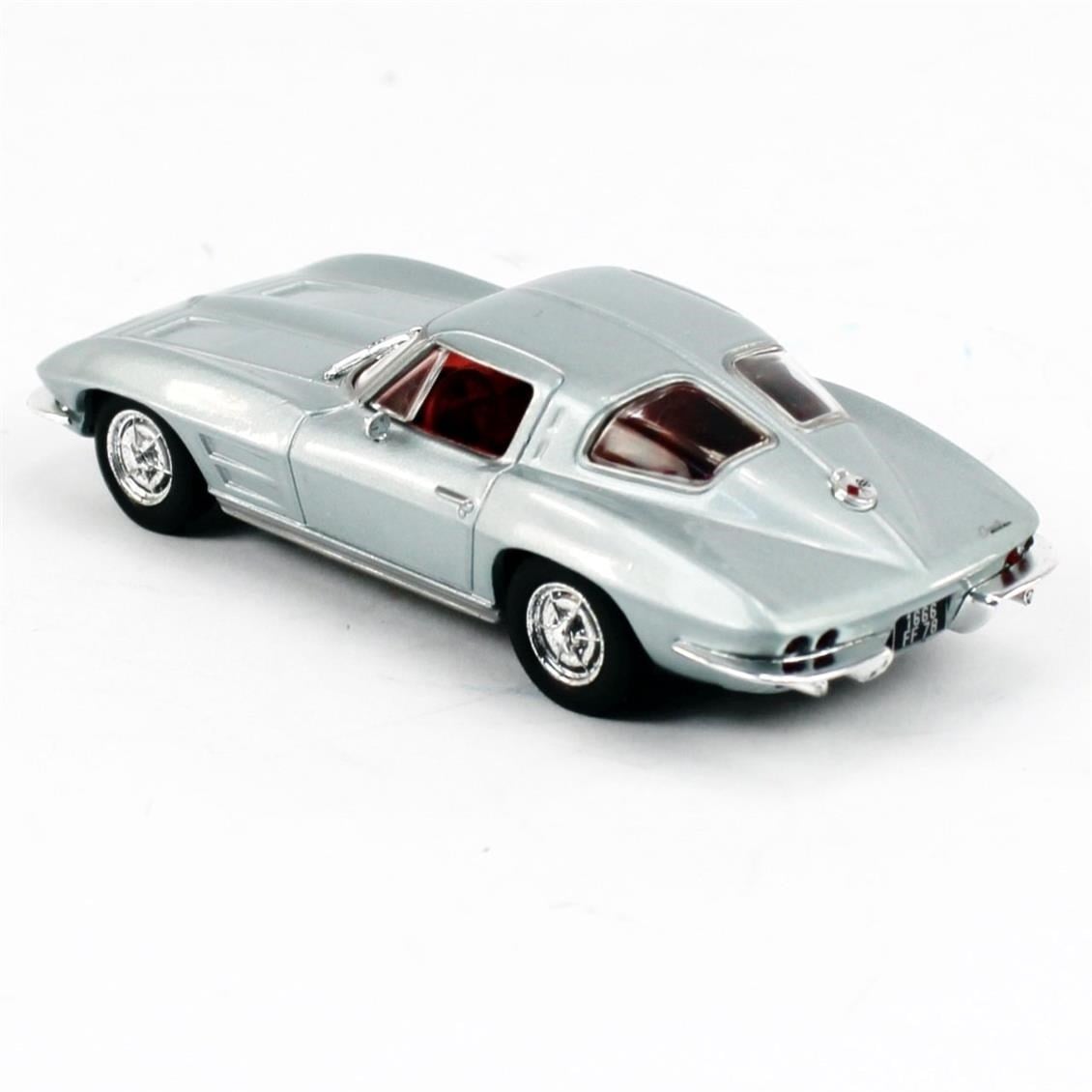 Solido 4400800 1/43 Ölçek, Chevrolet Corvette Stingray, Gri, Sergilemeye Hazır Metal Araba Modeli