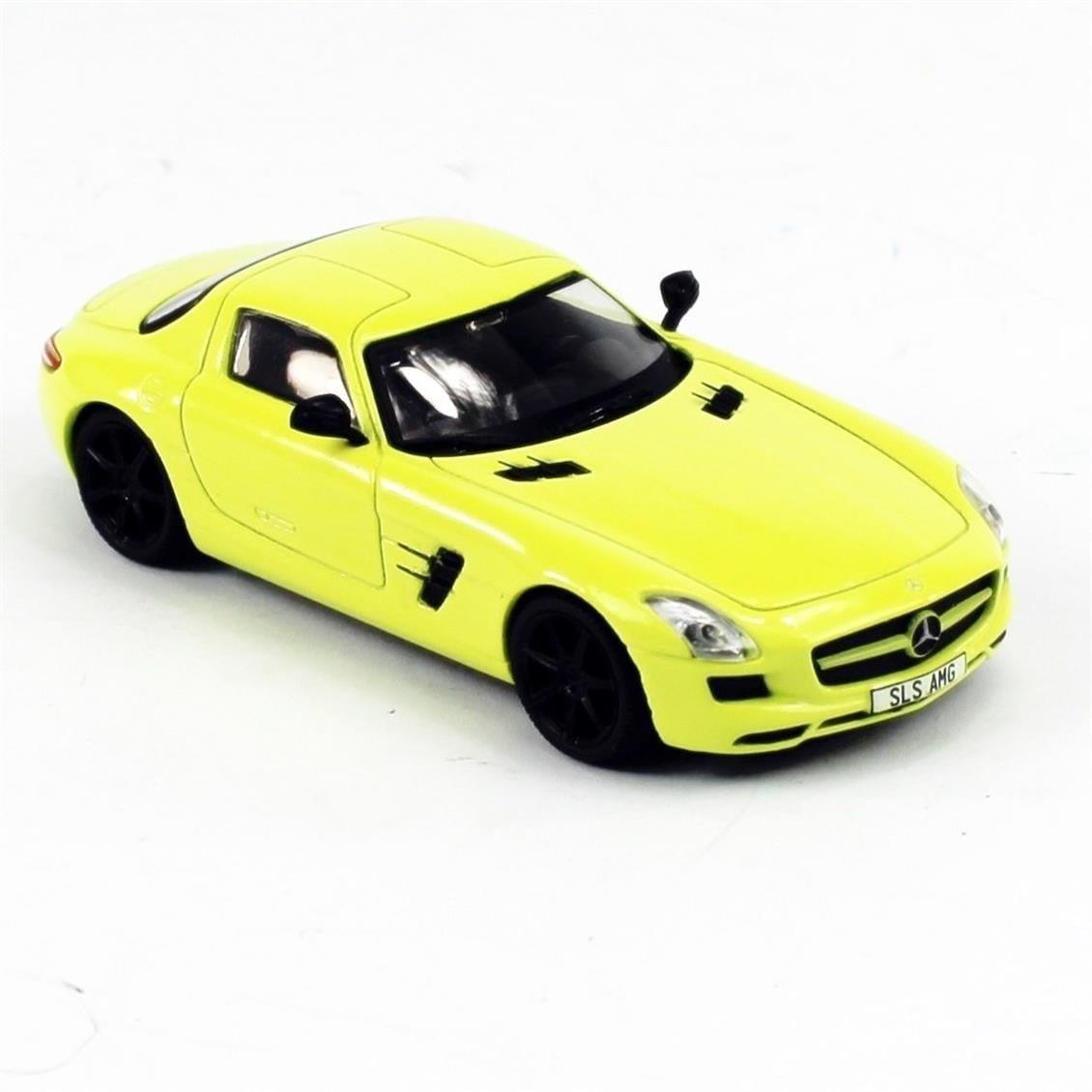Solido 4401100 1/43 Ölçek, Mercedes Benz SLS AMG, Sarı, Sergilemeye Hazır Metal Araba Modeli