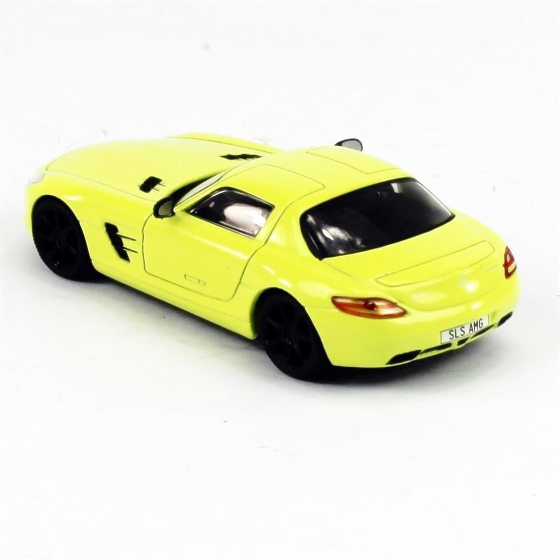Solido 4401100 1/43 Ölçek, Mercedes Benz SLS AMG, Sarı, Sergilemeye Hazır Metal Araba Modeli