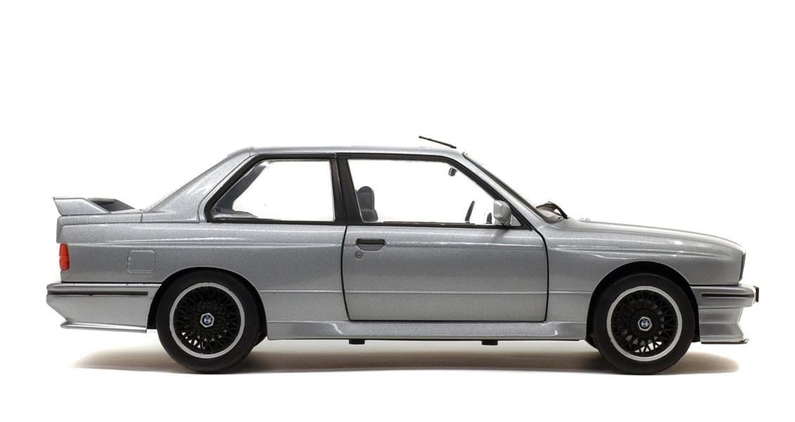 Solido S1801506 1/18 Ölçek, 1990 Bmw M3 E30-Metalik Gri-Sergilemeye Hazır Metal Araba Modeli