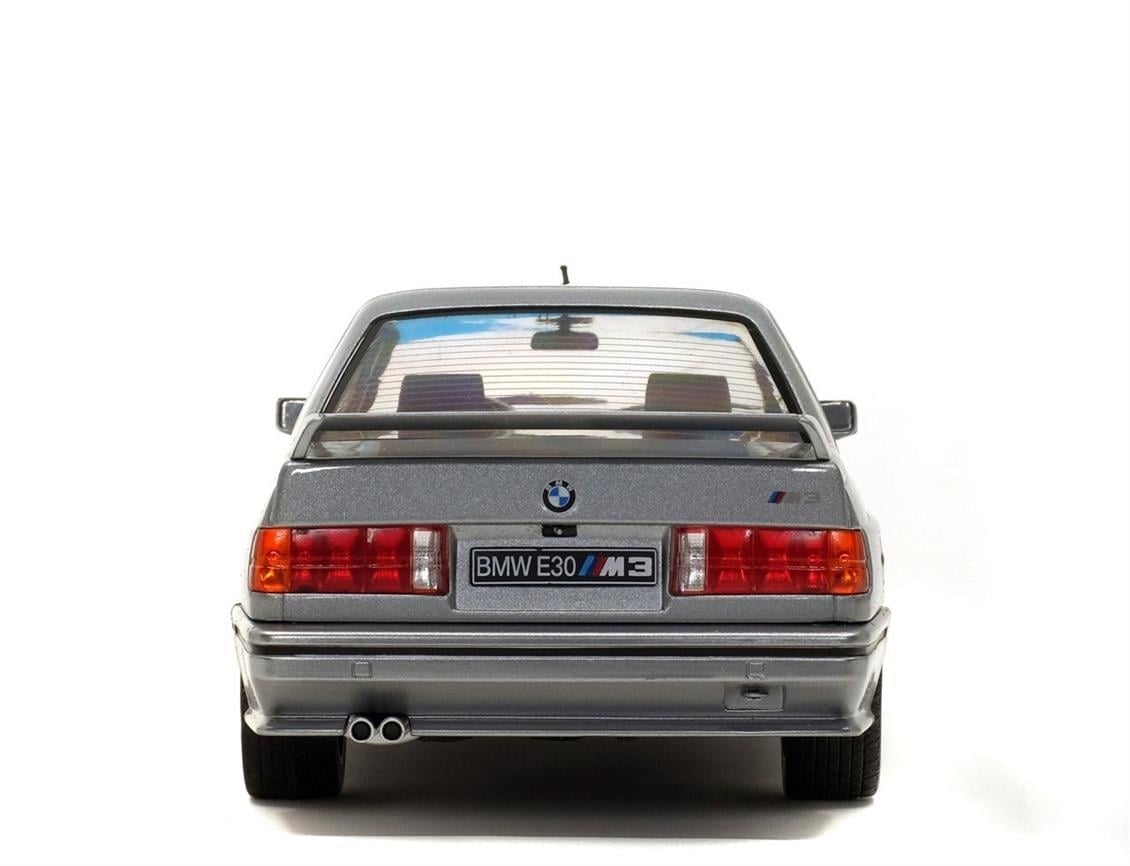 Solido S1801506 1/18 Ölçek, 1990 Bmw M3 E30-Metalik Gri-Sergilemeye Hazır Metal Araba Modeli
