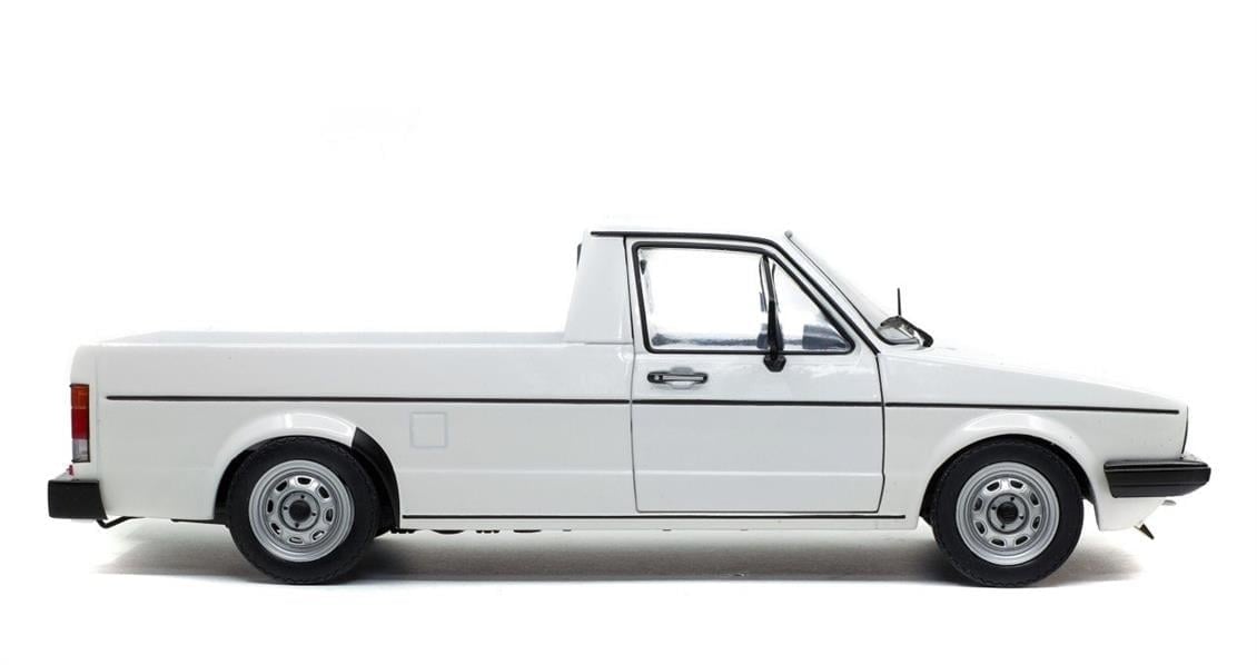 Solido S1803501 1/18 Ölçek, 1982 Volkswagen Caddy Mk1-Beyaz-Sergilemeye Hazır Metal Araba Modeli