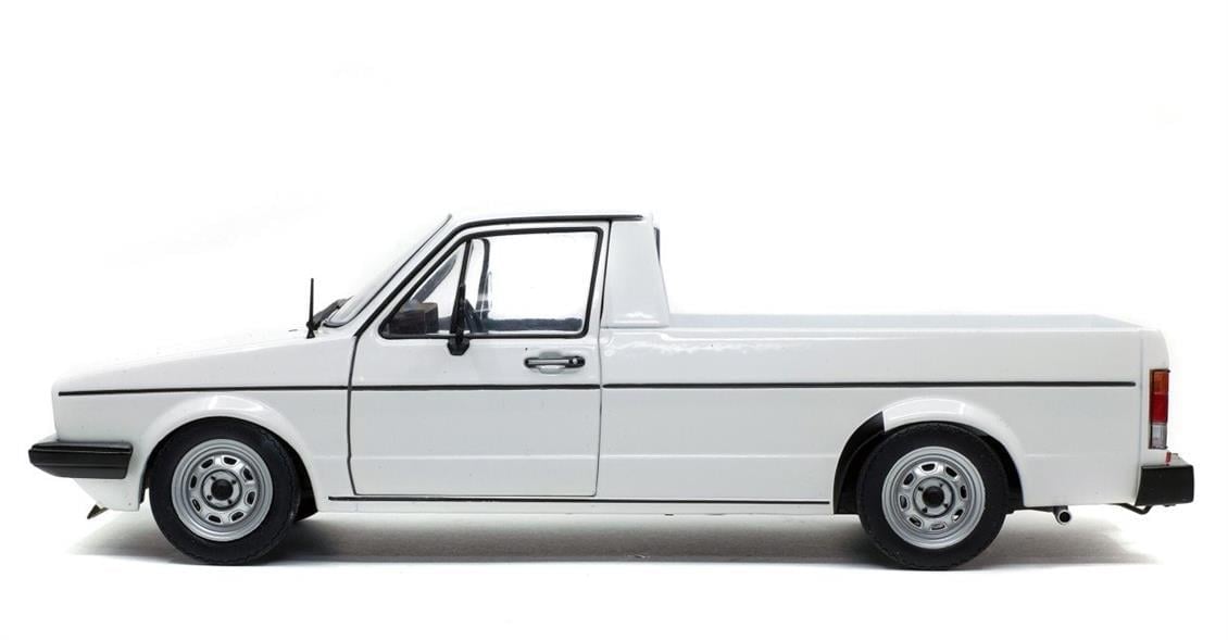 Solido S1803501 1/18 Ölçek, 1982 Volkswagen Caddy Mk1-Beyaz-Sergilemeye Hazır Metal Araba Modeli